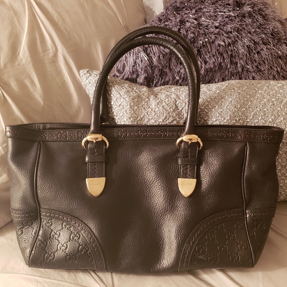 Gorgeous! Gucci Signoria Guccissima Tote - Picture 2 of 8